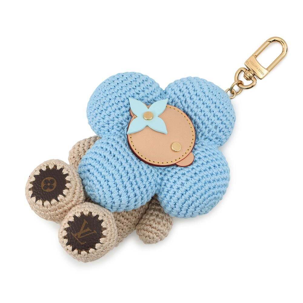 LOUIS VUITTON Cream Bag Charm